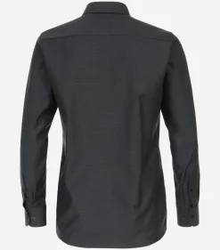 CASA MODA modern fit overhemd, dobby, antraciet