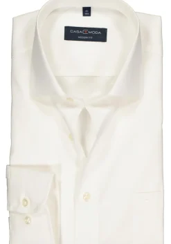 CASA MODA modern fit overhemd, mouwlengte 7, beige / off white