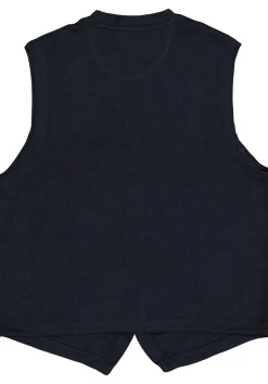 CASA MODA mouwloos heren vest katoen, donker blauw