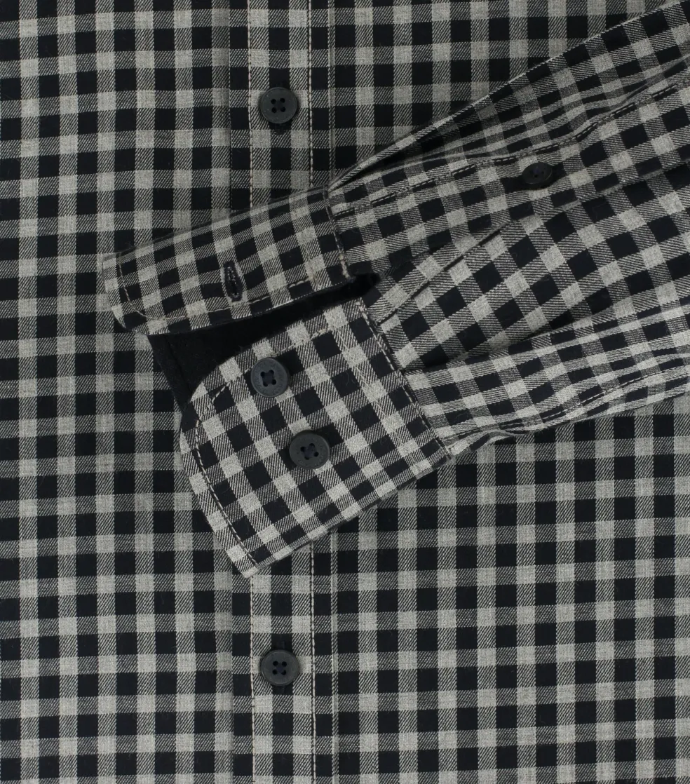 CASA MODA Sport casual fit overhemd, flanel, blauw geruit