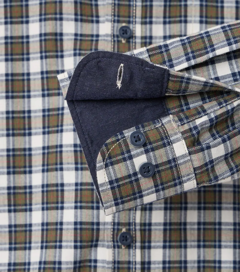 CASA MODA Sport casual fit overhemd, twill, blauw geruit