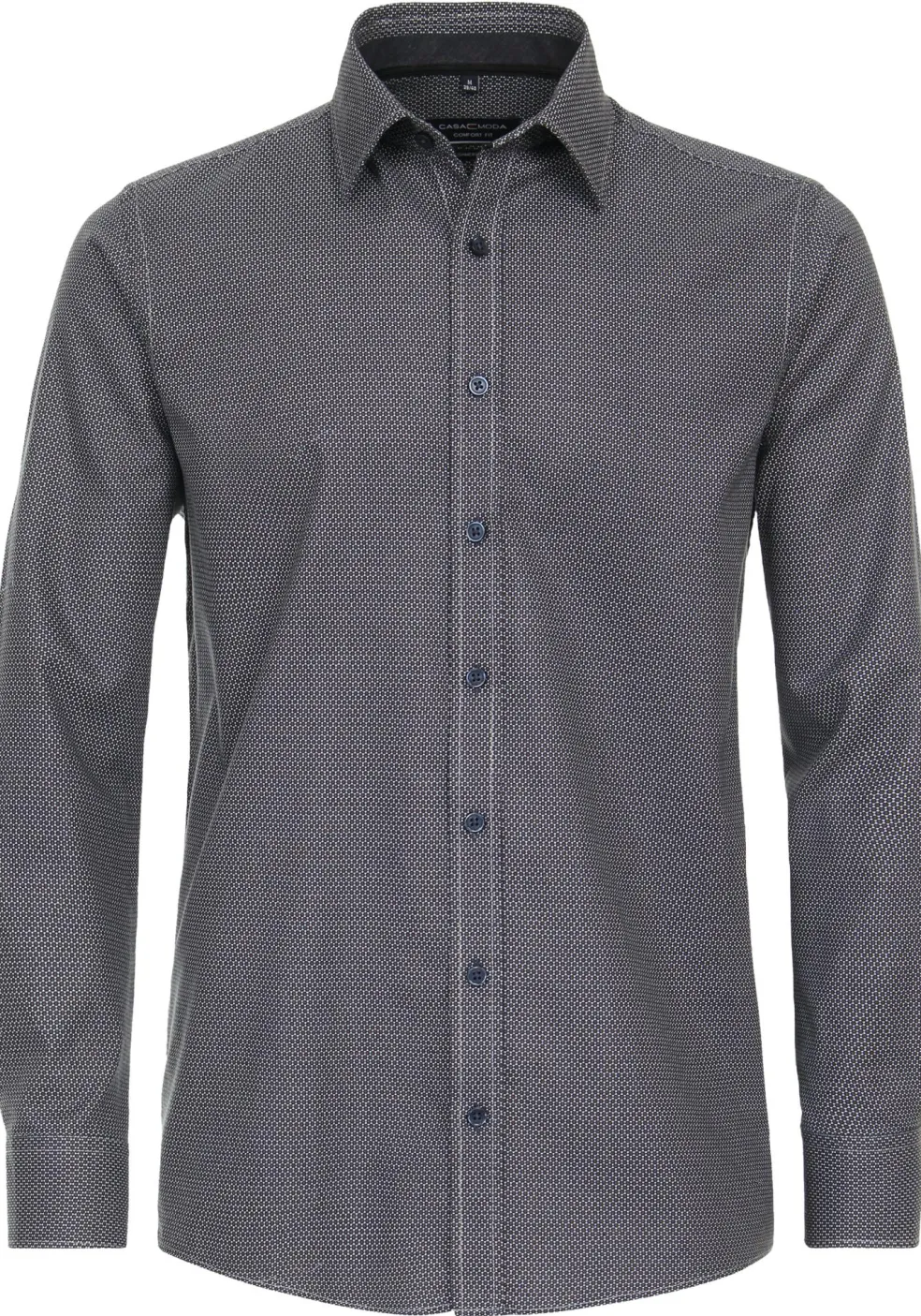 CASA MODA Sport comfort fit overhemd, flanel, bruin dessin