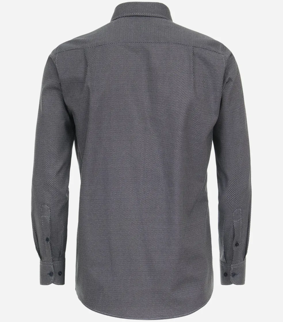 CASA MODA Sport comfort fit overhemd, flanel, bruin dessin