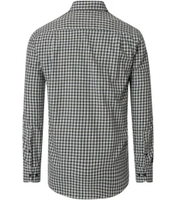 CASA MODA Sport comfort fit overhemd, flanel, blauw met wit en groen geruit