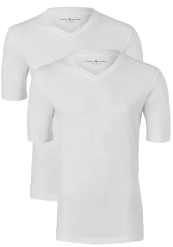 CASA MODA T-shirts (2-pack), V-neck, wit
