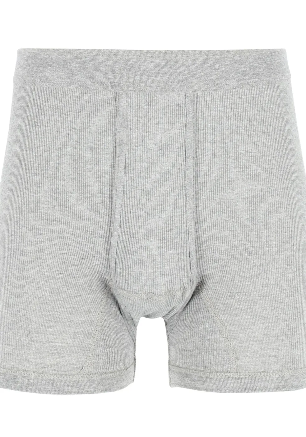 Ceceba heren boxer met gulp (1-pack), dubbelrib, grijs