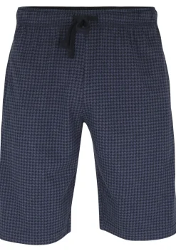 Ceceba heren pyjamabroek kort, blauw pied de poule