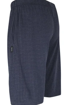 Ceceba heren pyjamabroek kort, blauw pied de poule