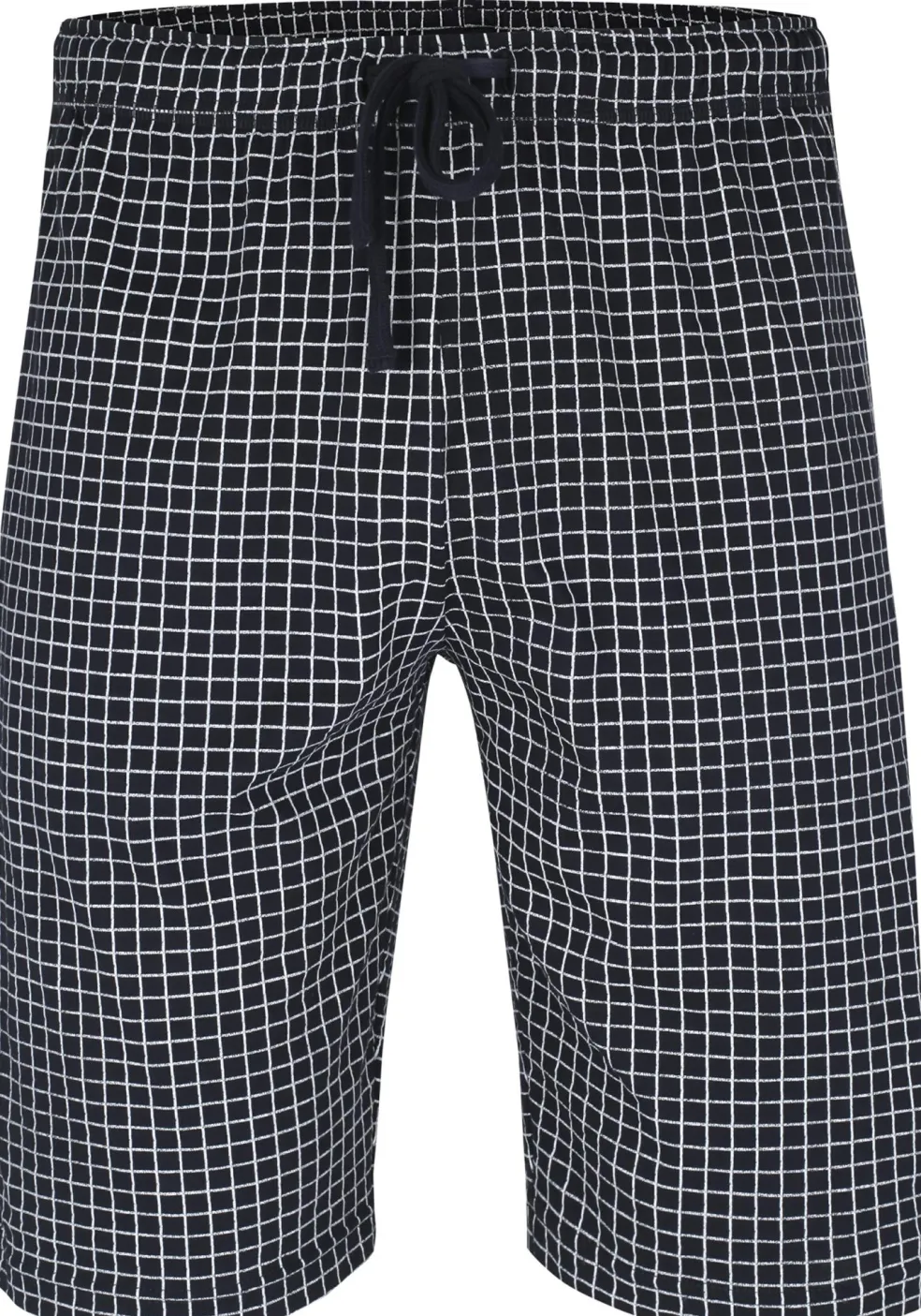 Ceceba heren pyjamabroek kort, donkerblauw met wit geruit