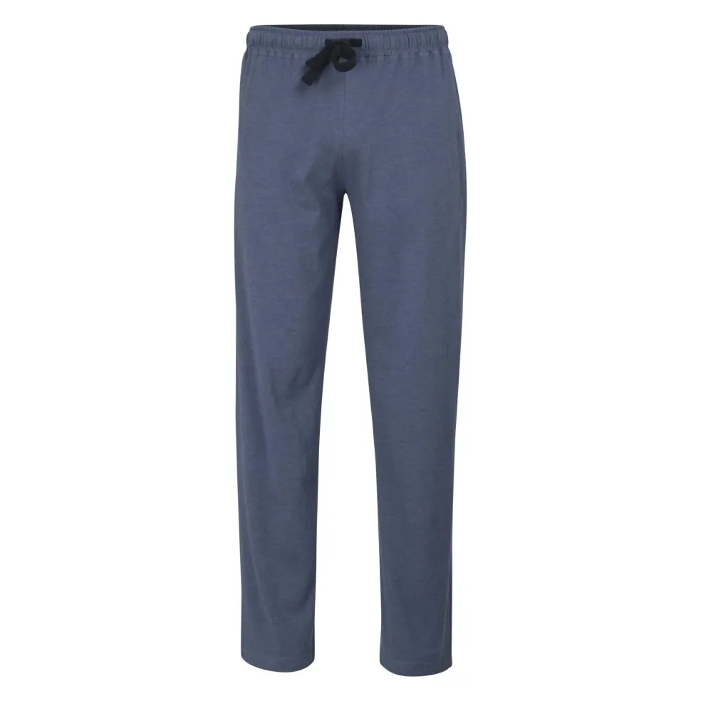 Ceceba heren pyjama- of loungebroek, donkerblauw melange