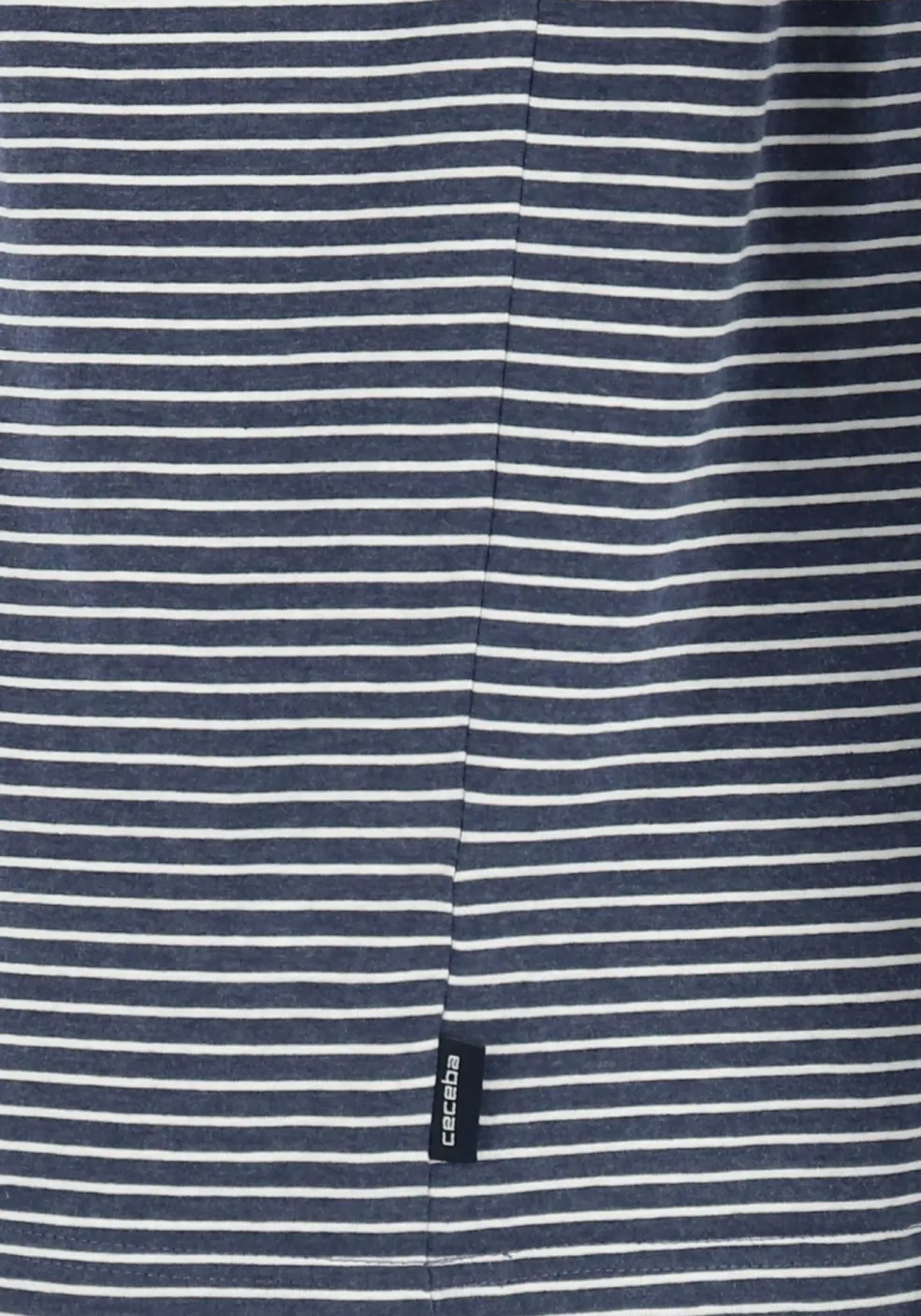 Ceceba heren shortama, blauw met wit gestreept