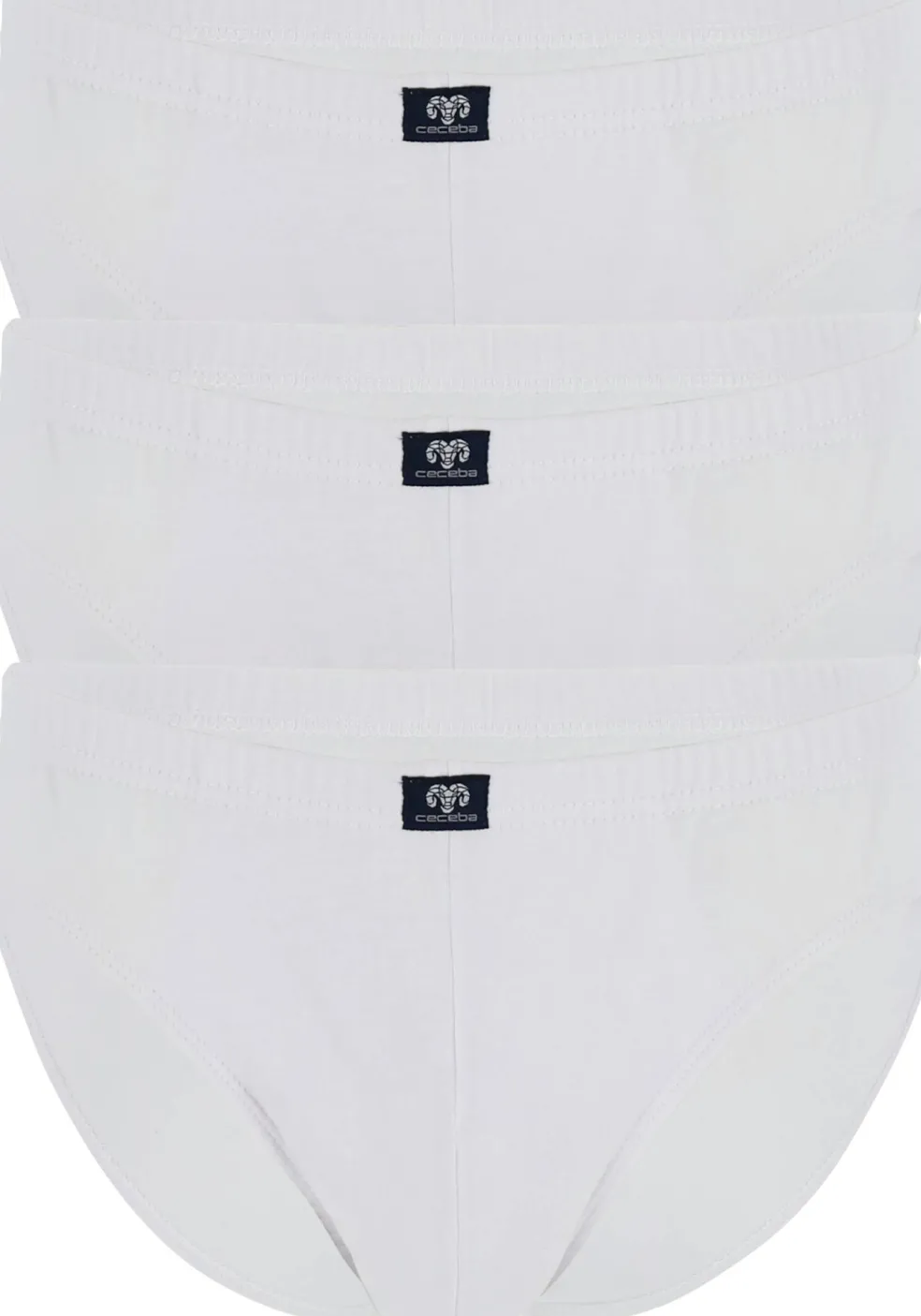Ceceba heren slips (3-pack), wit