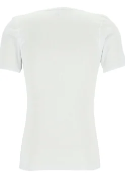Ceceba heren T-shirt dubbelrib regular fit (1-pack), O-hals, wit
