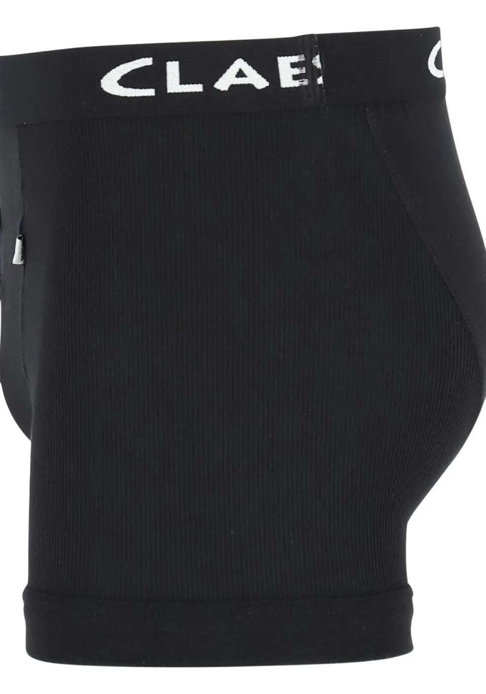 Claesen's Basics boxers (2-pack), retro rib heren boxers met gulp, zwart