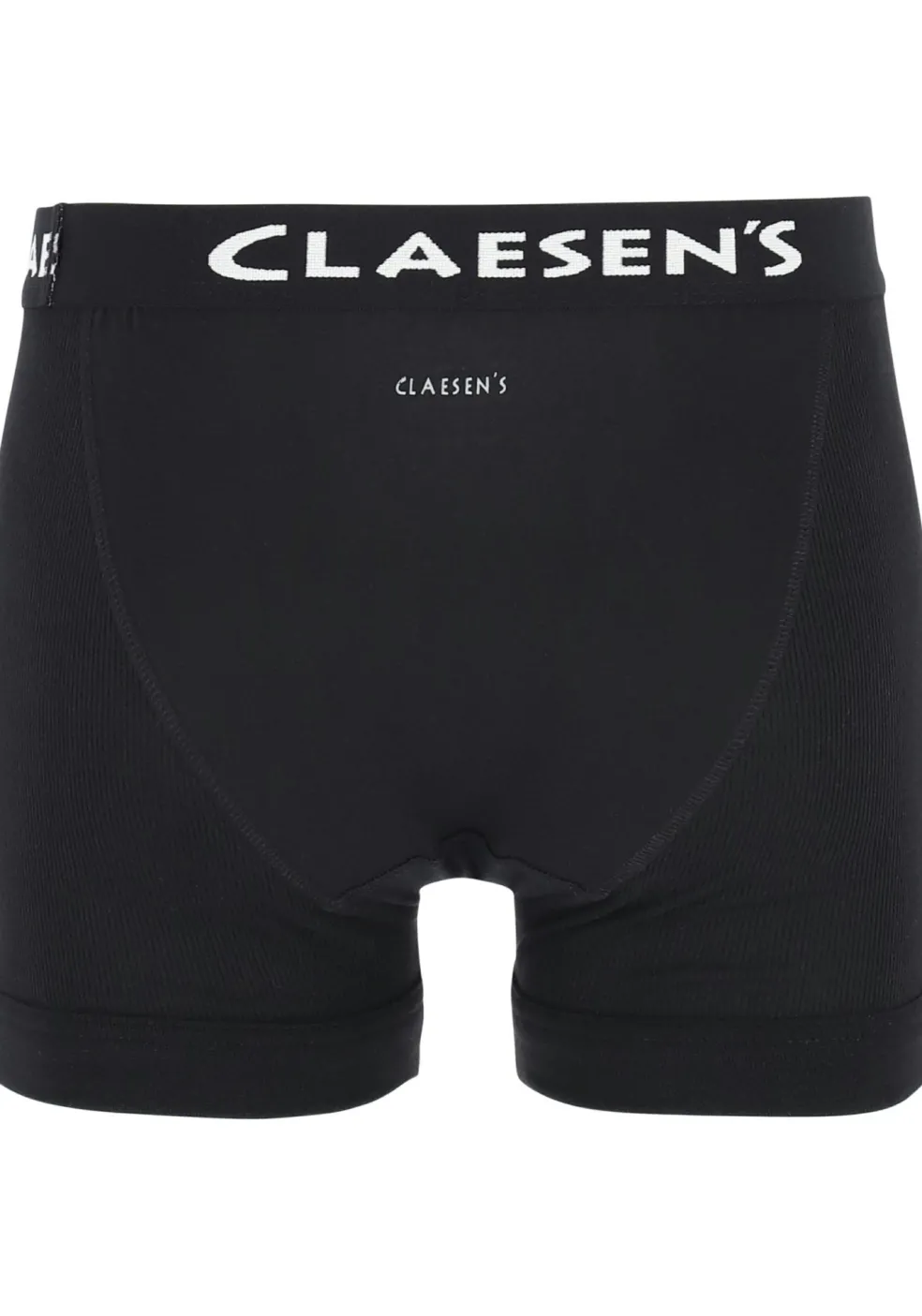 Claesen's Basics boxers (2-pack), retro rib heren boxers met gulp, zwart