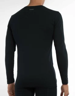 Claesen's Basics T-shirt (1-pack), heren T-shirt lange mouw, blauw