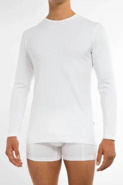 Claesen's Basics T-shirt (1-pack), heren T-shirt lange mouw, wit