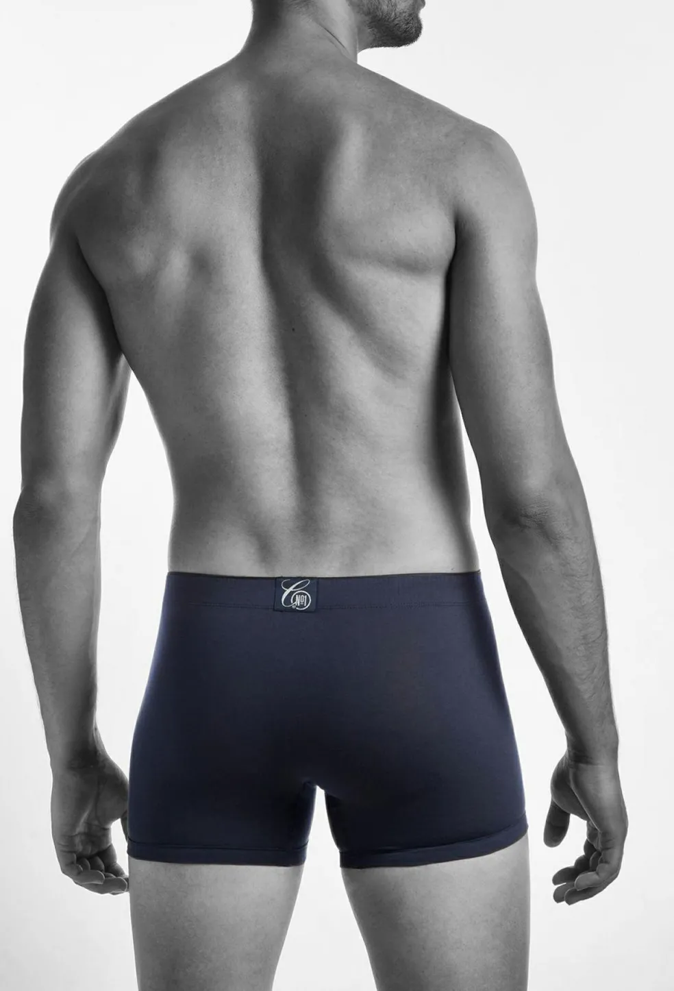 Claesen's Cls No.1 extra lange boxer met gulp (2-pack), heren pima long boxer, blauw