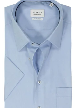 ETERNA comfort fit overhemd korte mouw, natte, lichtblauw