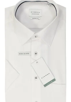 ETERNA comfort fit overhemd korte mouw, natte, wit