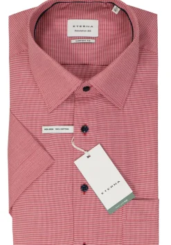 ETERNA comfort fit overhemd korte mouw, twill, roze