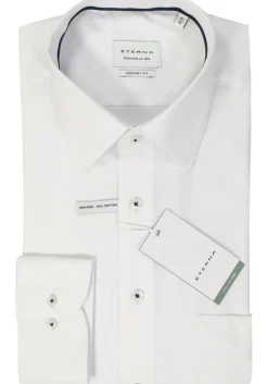 ETERNA comfort fit overhemd, natte, wit