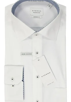 ETERNA comfort fit overhemd, popeline, wit
