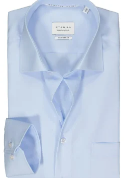 ETERNA comfort fit overhemd, popeline, lichtblauw