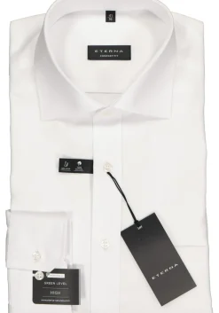 ETERNA comfort fit overhemd, poplin heren overhemd, wit