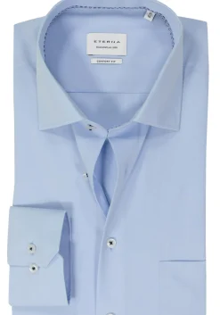 ETERNA comfort fit overhemd, popeline, lichtblauw
