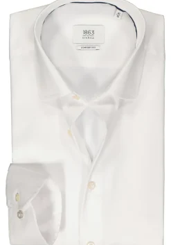 ETERNA comfort fit overhemd, twill, wit