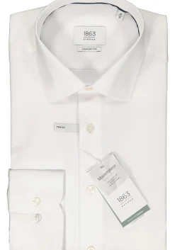 ETERNA comfort fit overhemd, twill, wit