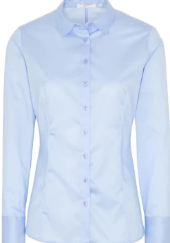 ETERNA dames blouse slim fit, lichtblauw