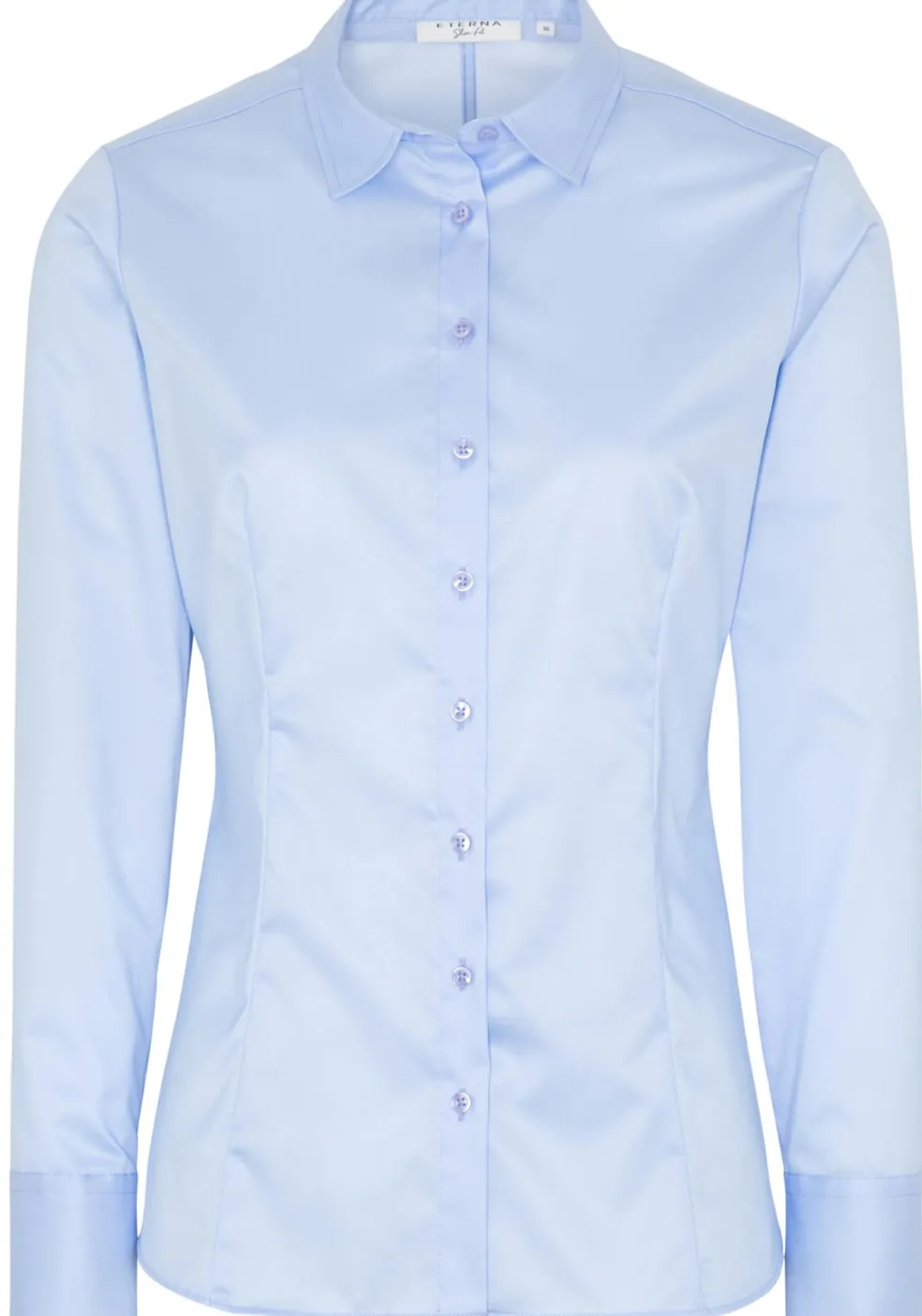 ETERNA dames blouse slim fit, lichtblauw