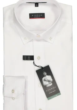 ETERNA modern fit overhemd, niet doorschijnend twill heren overhemd, wit
