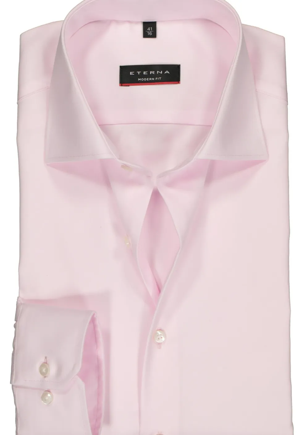 ETERNA modern fit overhemd, niet doorschijnend twill heren overhemd, licht roze