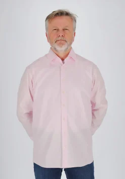 ETERNA modern fit overhemd, niet doorschijnend twill heren overhemd, licht roze