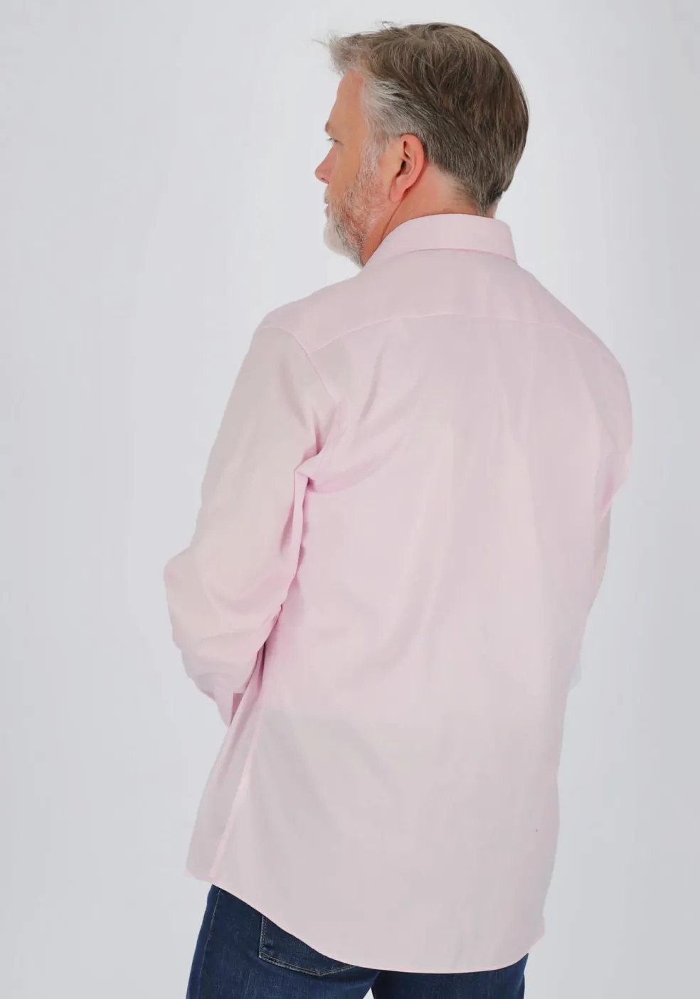 ETERNA modern fit overhemd, niet doorschijnend twill heren overhemd, licht roze
