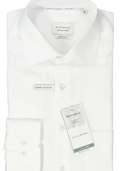ETERNA modern fit overhemd, popeline, wit