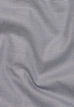 ETERNA modern fit overhemd, structuur, antraciet grijs mini dessin