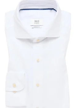 ETERNA modern fit overhemd, twill, wit