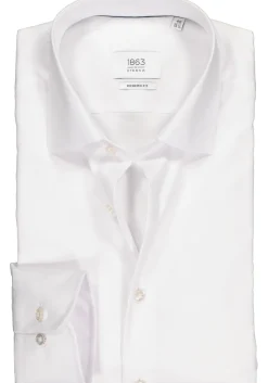 ETERNA 1863 modern fit premium overhemd, 2-ply twill heren overhemd, wit