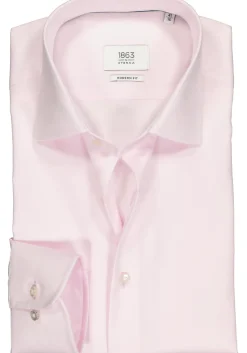 ETERNA 1863 modern fit premium overhemd, 2-ply twill heren overhemd, roze