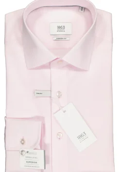 ETERNA 1863 modern fit premium overhemd, 2-ply twill heren overhemd, roze
