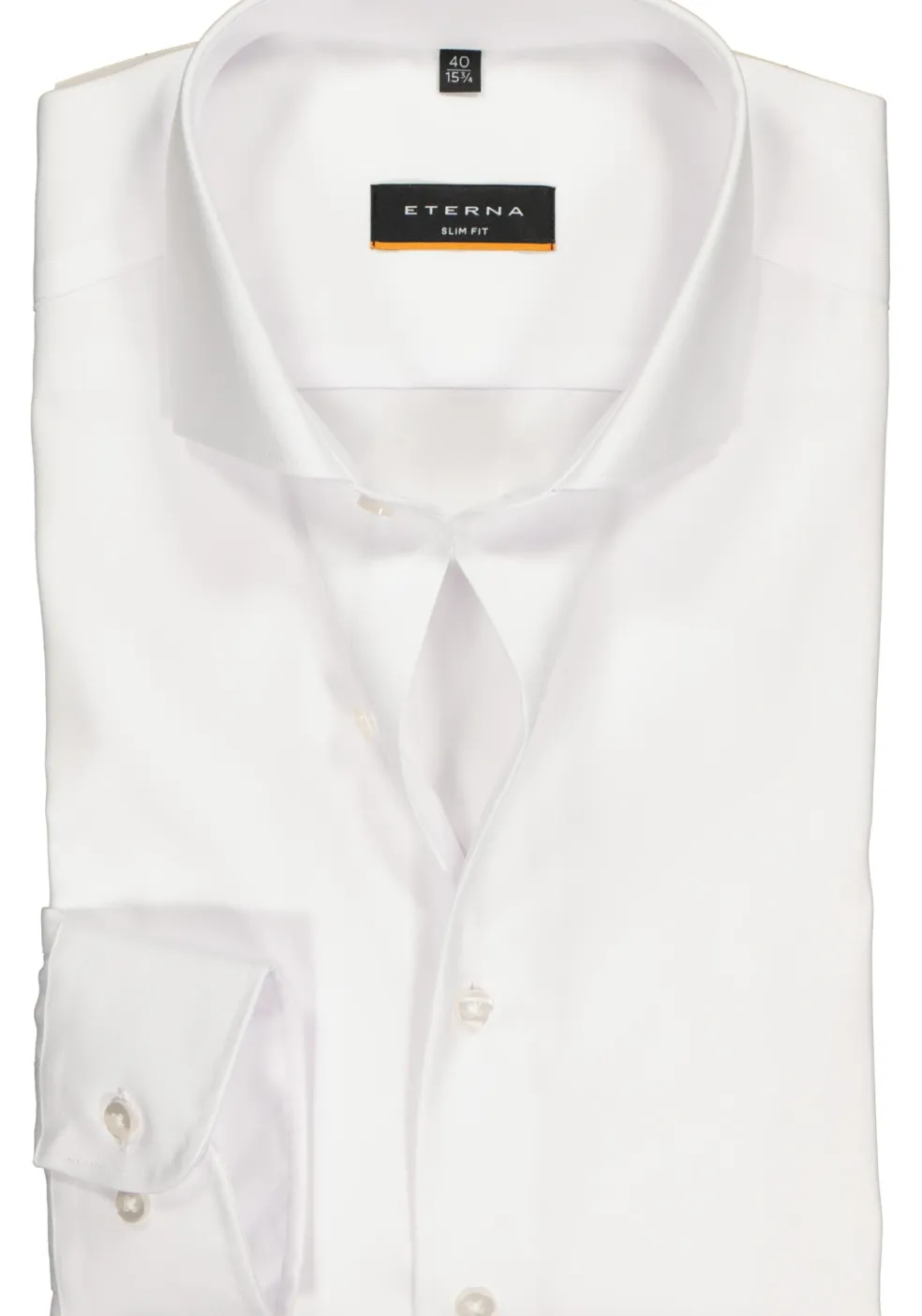 ETERNA slim fit overhemd, mouwlengte 7, niet doorschijnend twill heren overhemd, wit