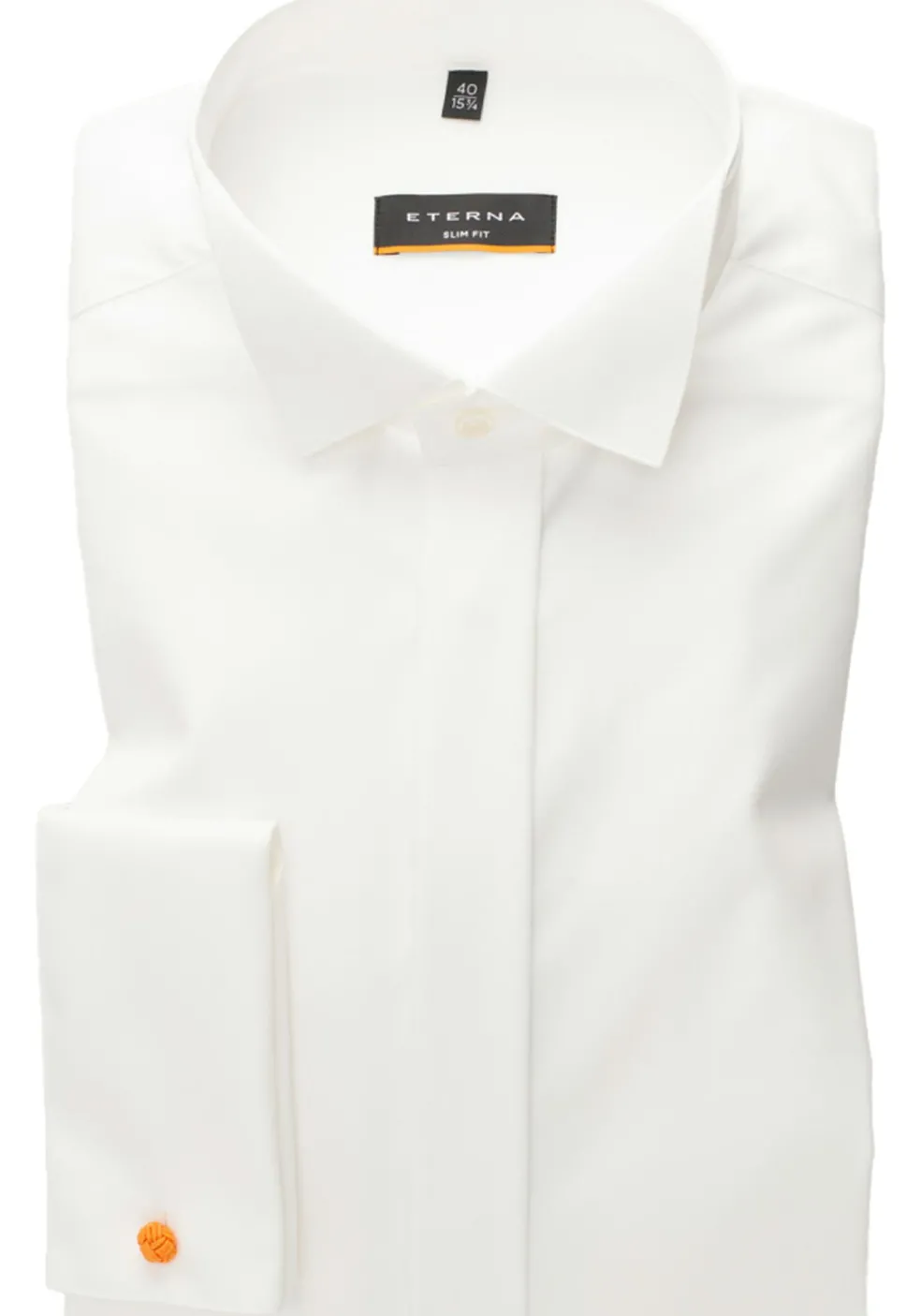 ETERNA slim fit overhemd, twill, ecru