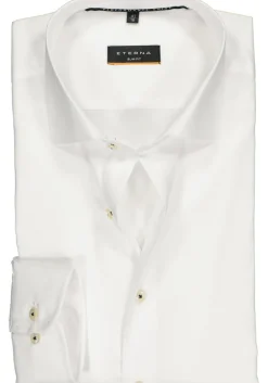 ETERNA slim fit performance overhemd, superstretch lyocell, wit