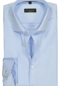 ETERNA super slim fit overhemd, niet doorschijnend twill, lichtblauw