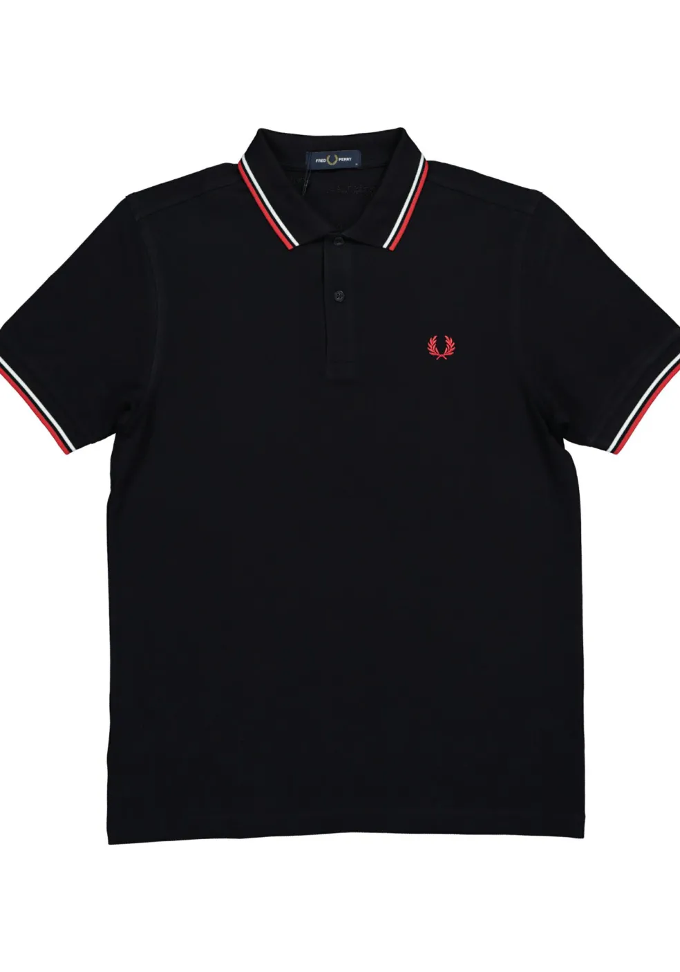 Fred Perry M3600 polo twin tipped shirt, heren polo Navy / White / Red