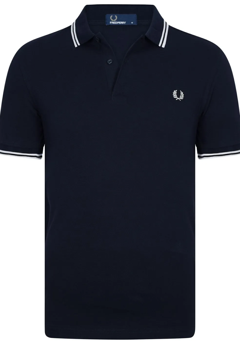 Fred Perry M3600 polo twin tipped shirt, heren polo Navy / White / White
